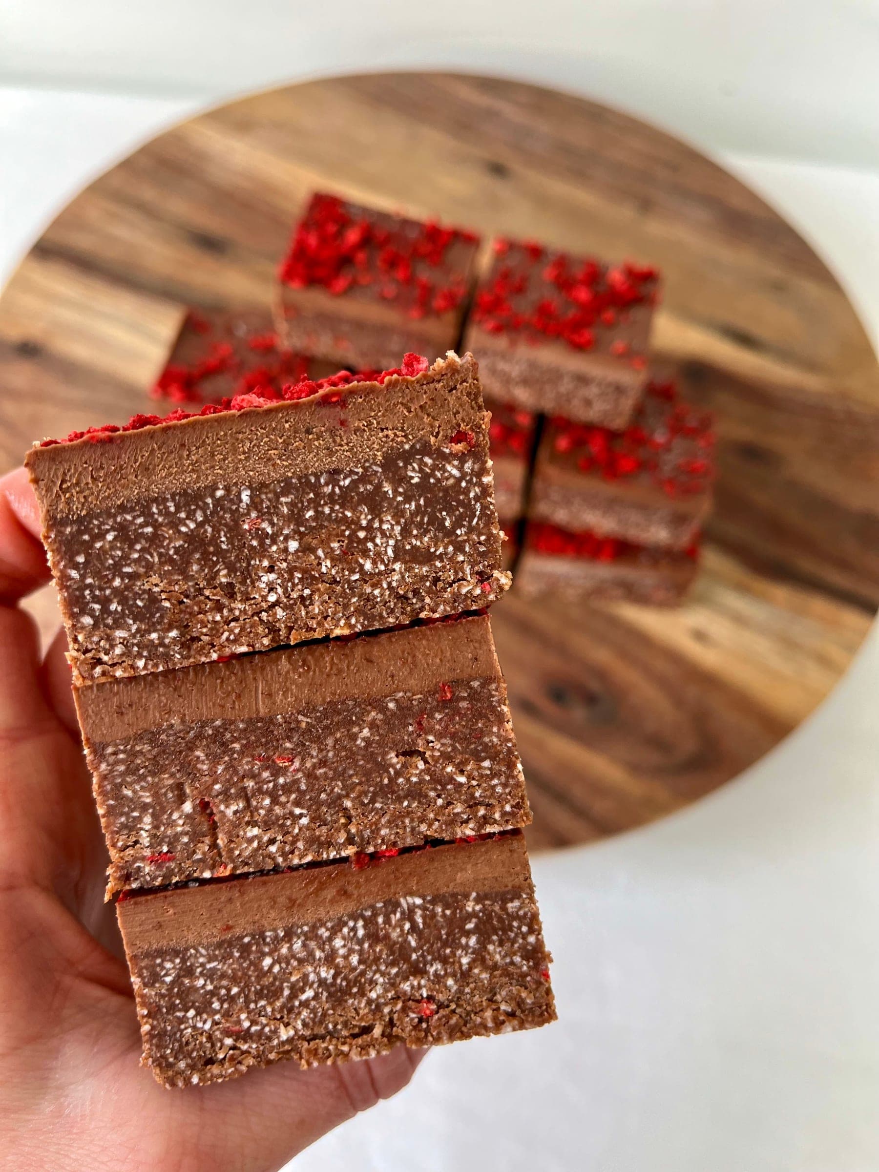 Raw Chocolate Raspberry Brownie
