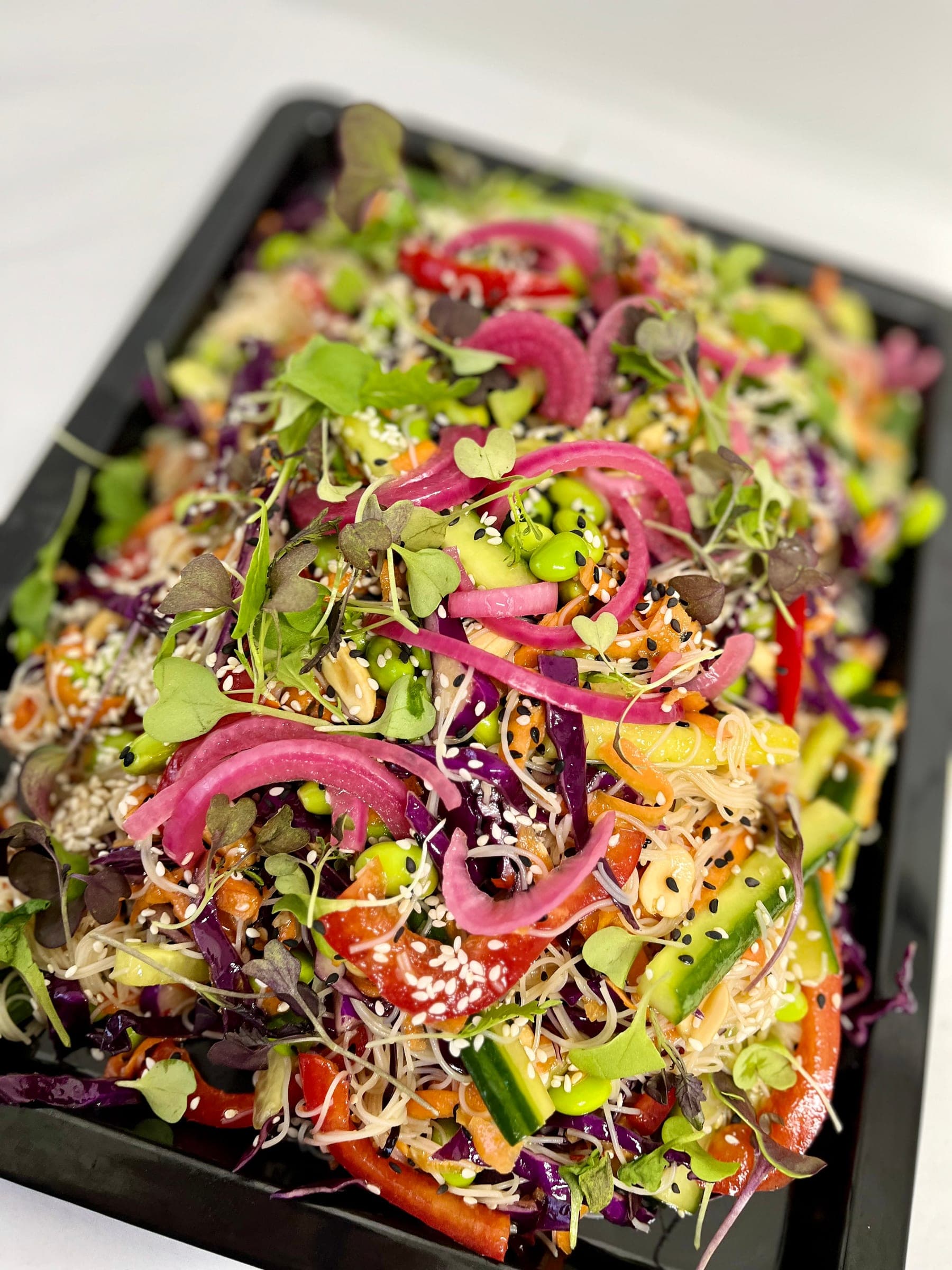 Asian Noodle Slaw with Tamari Sesame Dressing and Peanuts, photo 1 of 2