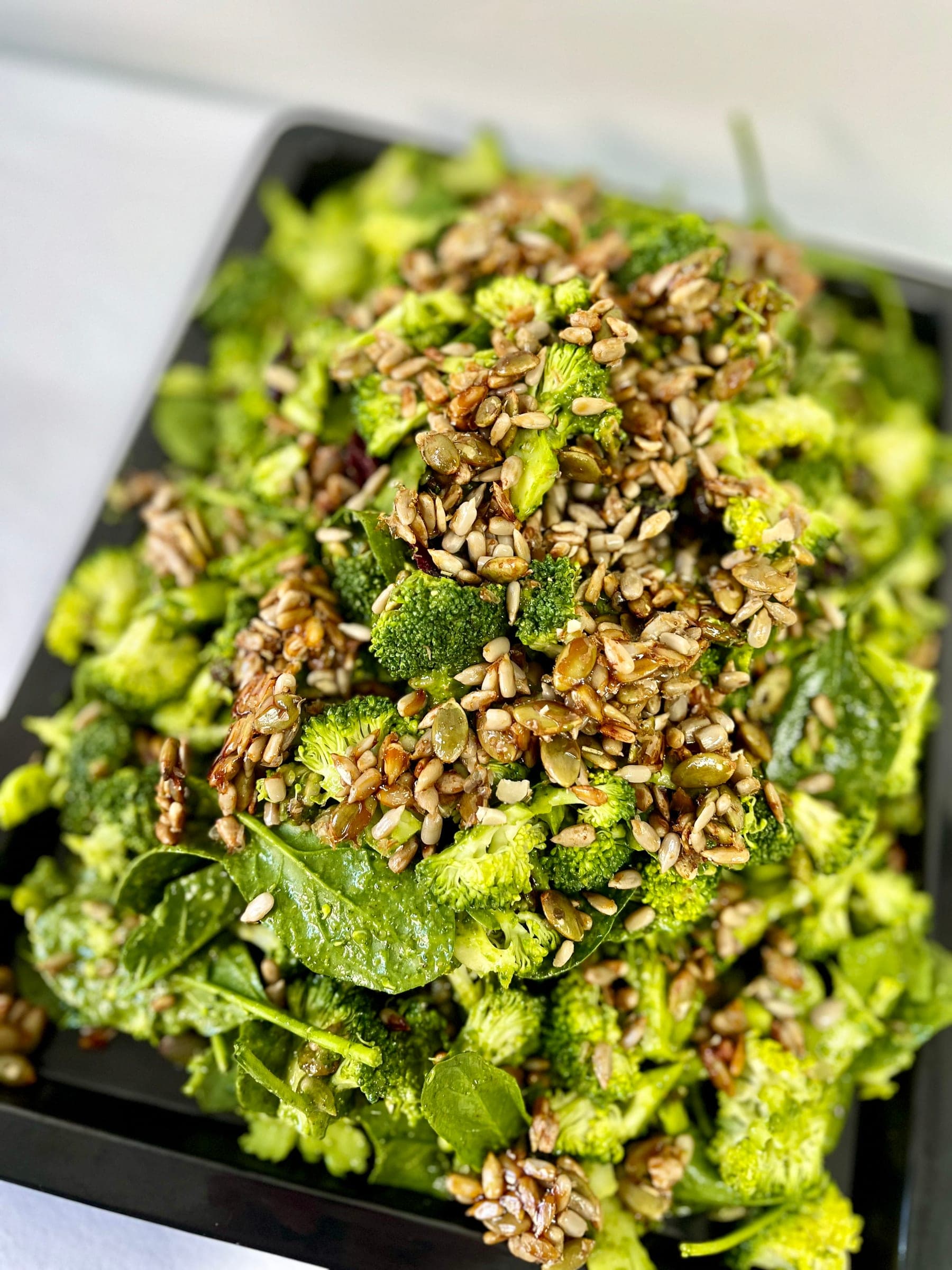 Raw Broccoli and Edamame Salad with Chimichurri Herb and Tahini Dressing, photo 1 of 2