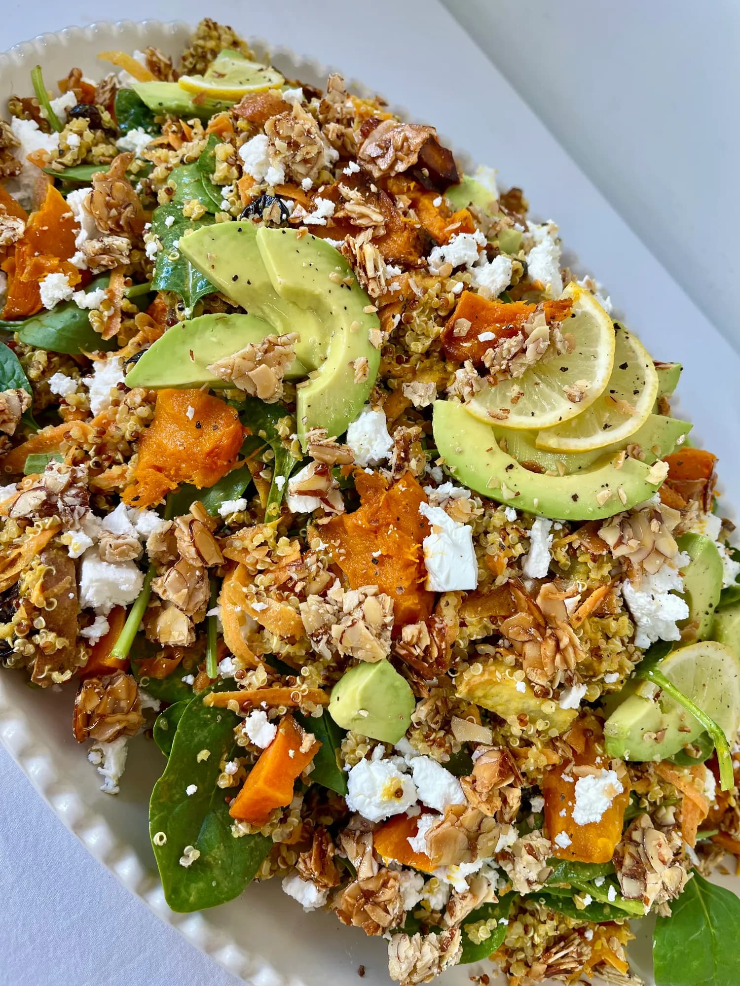Moroccan Roast Pumpkin and Kumara Quinoa Salad with Crunchy Spiced Almonds, photo 2 of 2