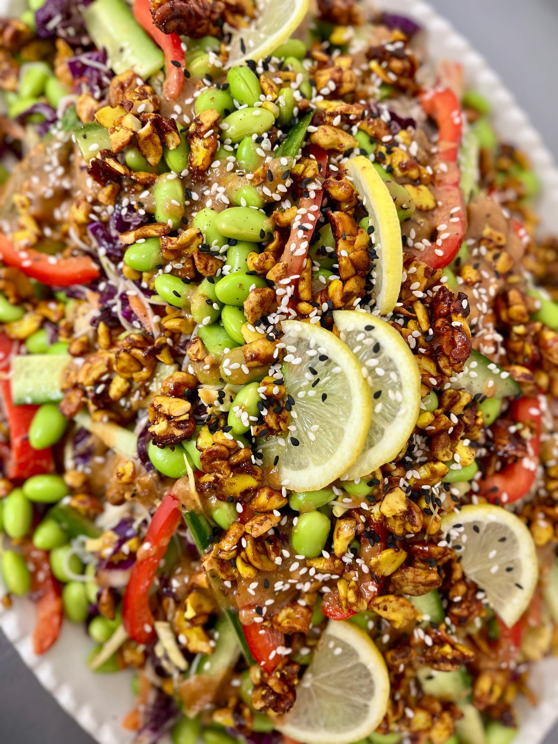 Satay Peanut, Lime and Ginger Noodle Slaw with Crunchy Spiced Cashews, photo 2 of 2
