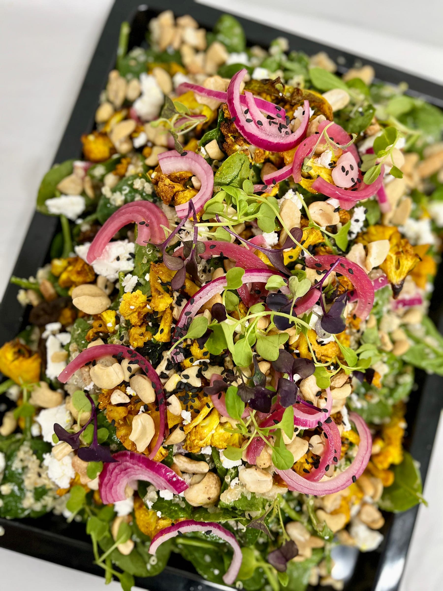 Turmeric Roasted Cauliflower, Feta and Quinoa Salad with Creamy Herb Dressing, photo 1 of 2