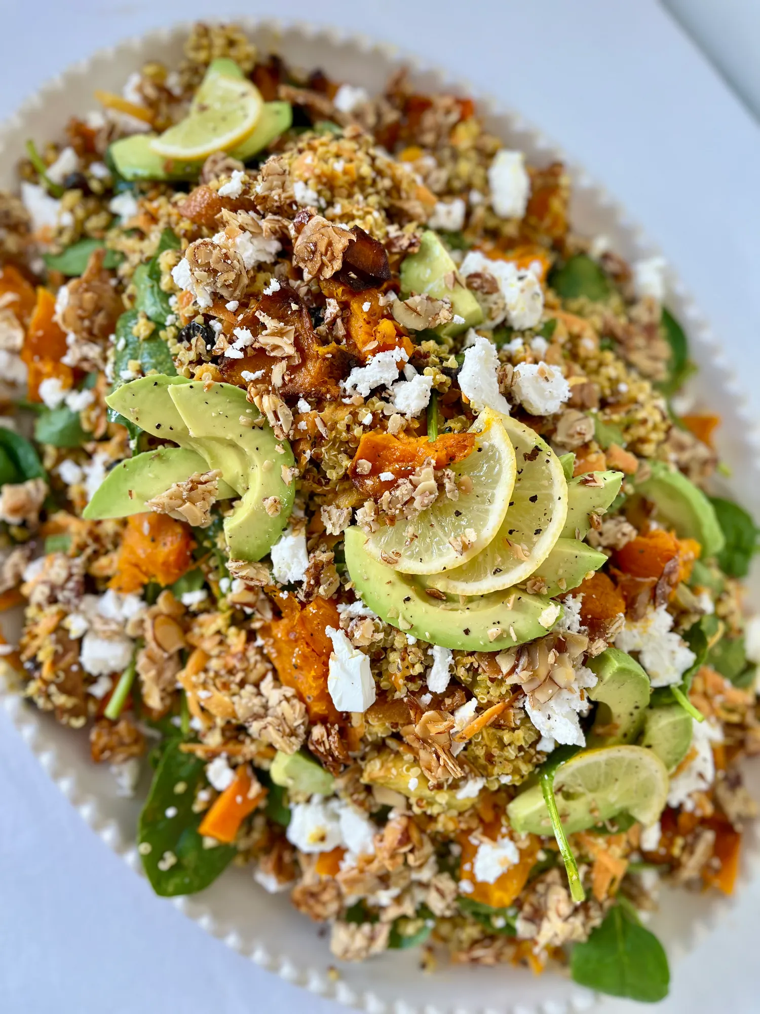 Moroccan Roast Pumpkin and Kumara Quinoa Salad with Crunchy Spiced Almonds, photo 1 of 2