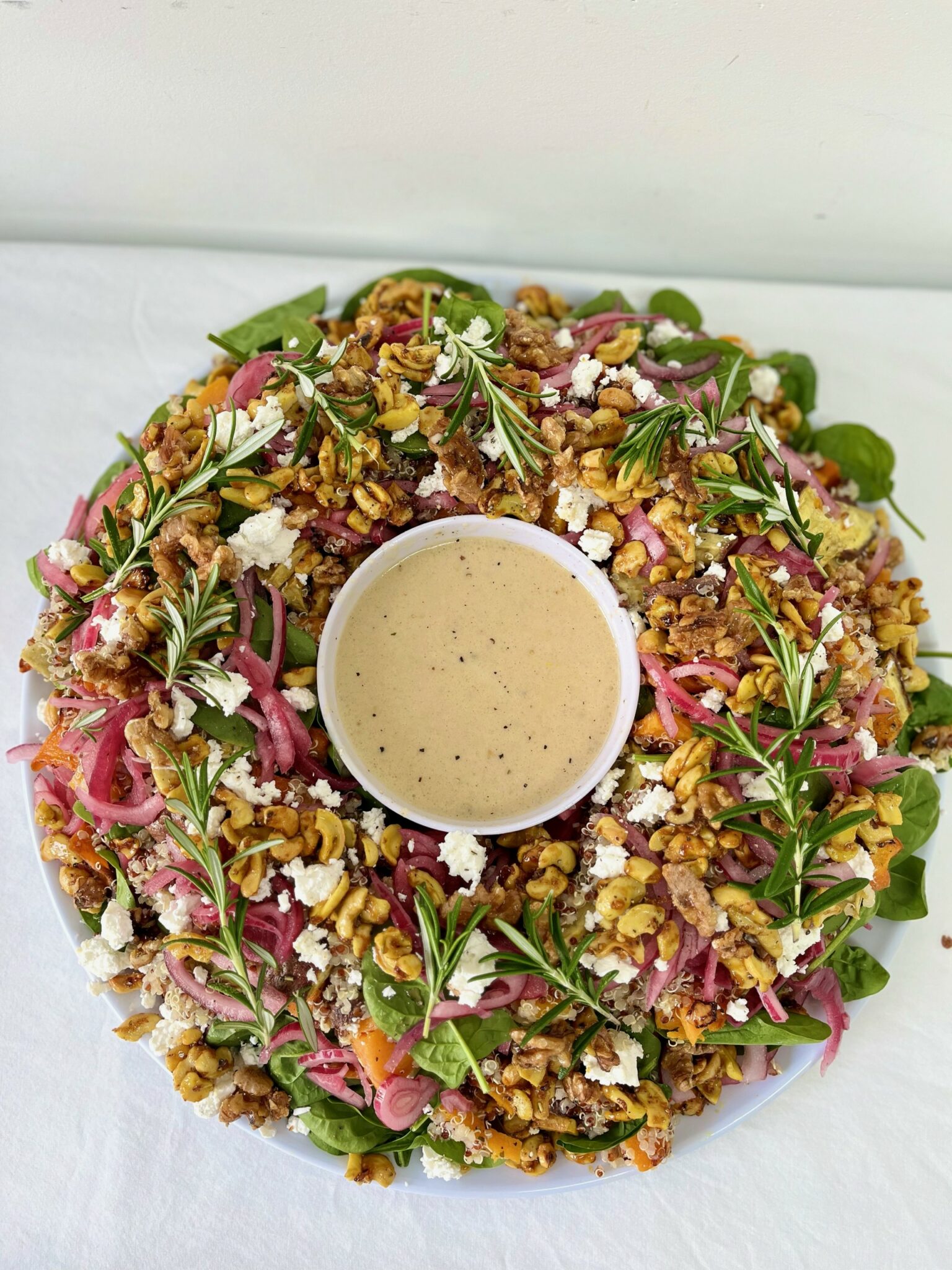 Christmas Wreath Salad The Unbaked Bakery