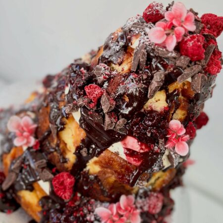 Three Tiered Basque Cheesecake