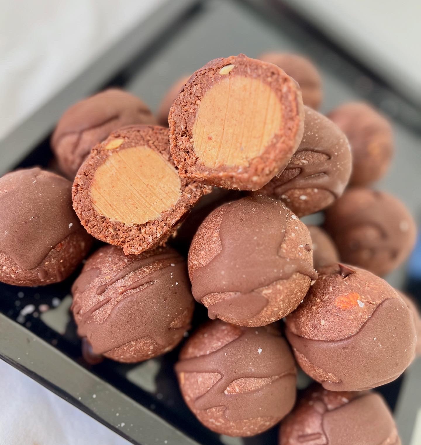 raw salted caramel protein balls 2