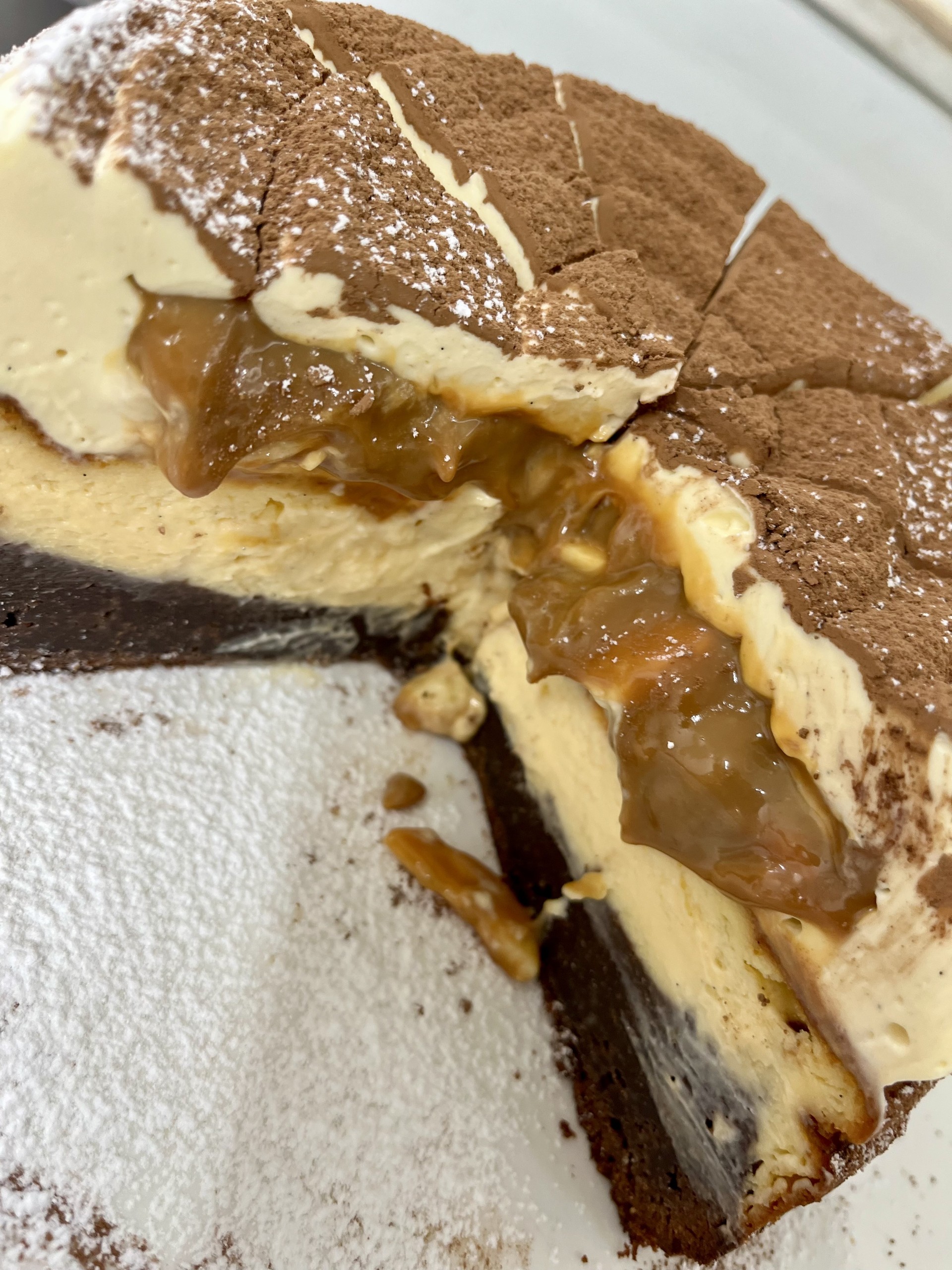 FATHER'S DAT SPECIAL- Banoffee Caramel and Chocolate Basque Cheesecake